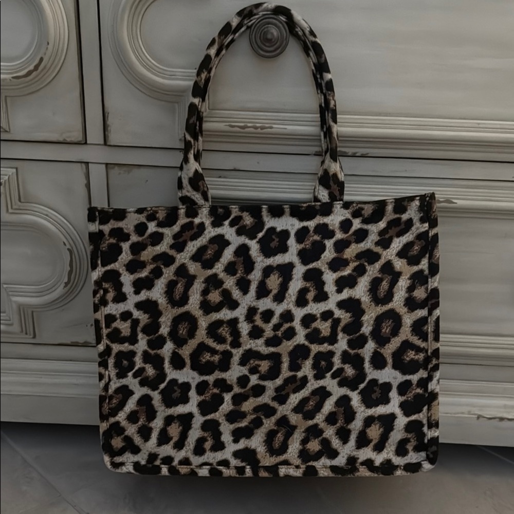 Leopard Print Tote Bag